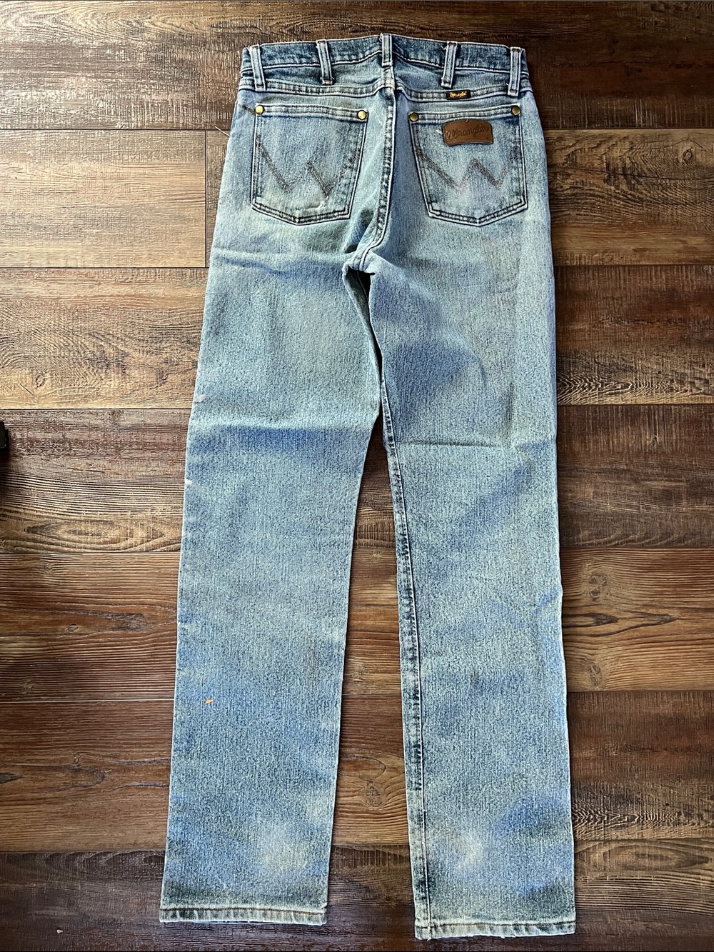 Wrangler 47MACMS Light Blue Straight-Leg Men's Jeans 30x34